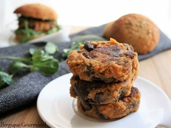 Galettes de patates douces aux champignons
