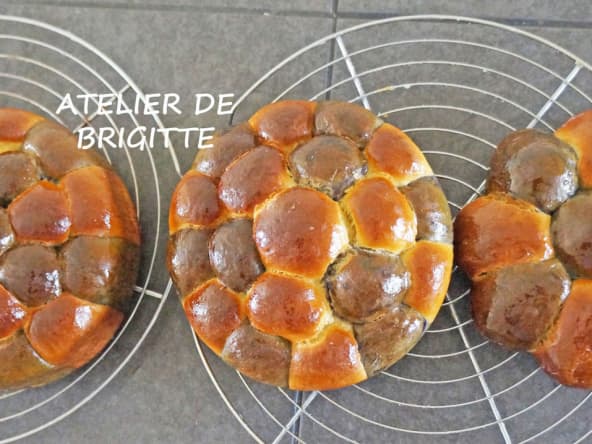 Brioche bicolore, d'après une recette de Johan Martin