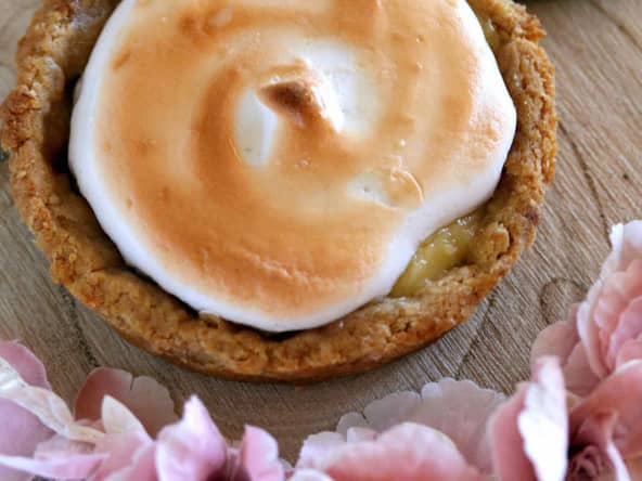 Tartelette au citron meringuée et sa pâte sablée fondante