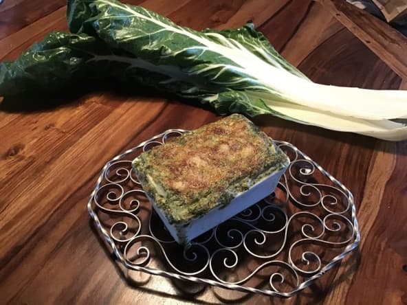 Lasagnes de côtes de blettes au chèvre