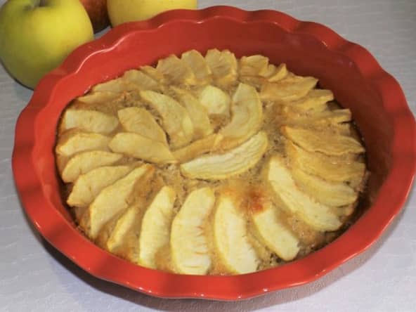 Moelleux aux pommes et à la frangipane