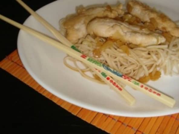 Aiguillettes de poulet sauce soja