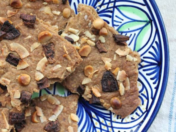 Biscuit croquant comme un faux cookie exotique