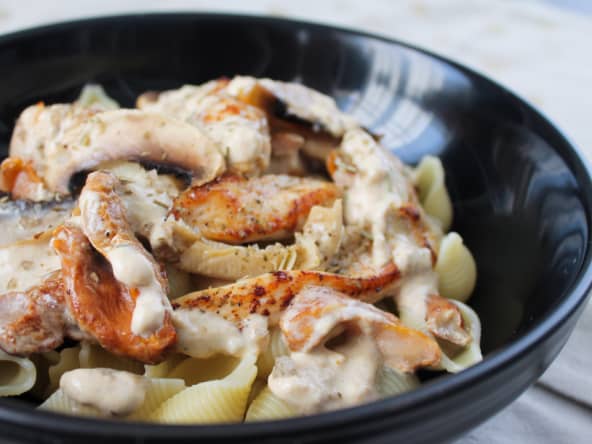 Poulet à la crème et aux champignons : une recette facile et rapide