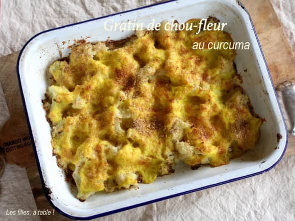 Gratin de chou-fleur au curcuma