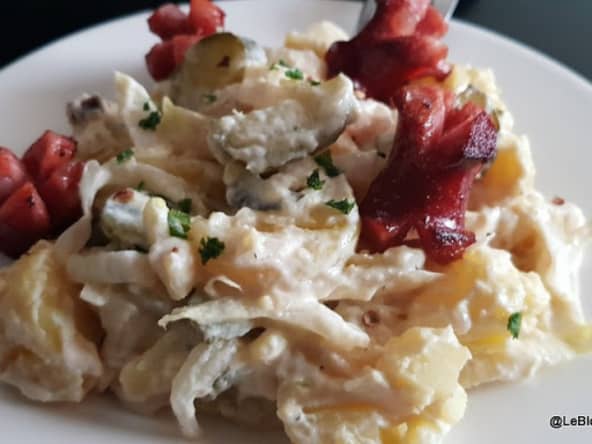 Salade endives pommes de terre au yaourt grec