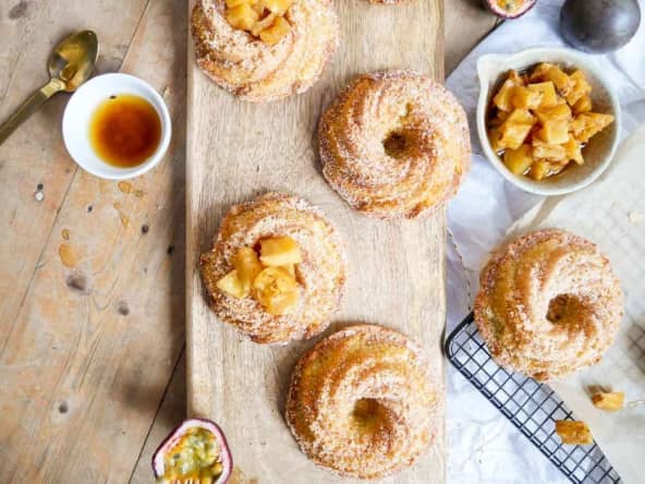 Bundt cakes passion et compotée d'ananas