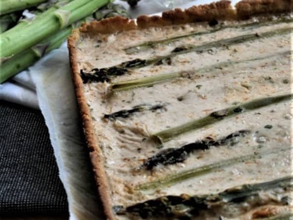 Tarte salée aux asperges
