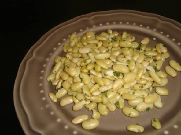 Flageolets à l'ail et au persil