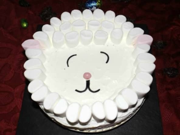 Gâteau mouton de Pâques pour les enfants