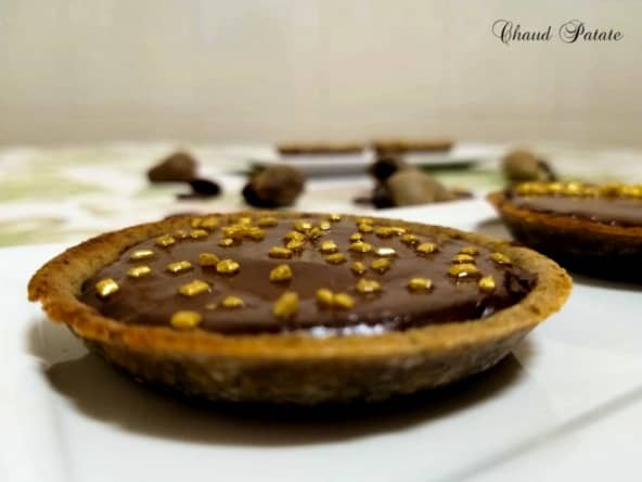 Tarte au chocolat version végétalienne à la biomasse de banane verte