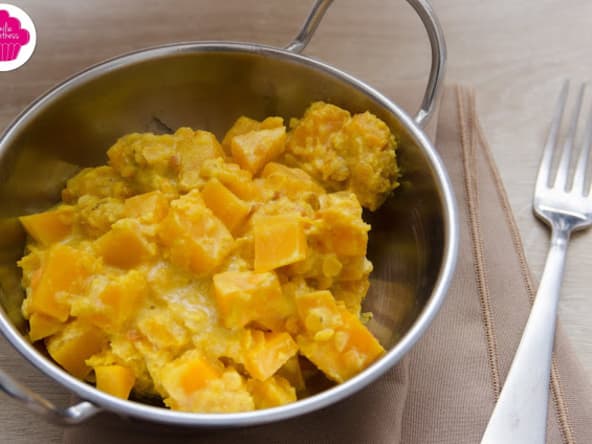 Dahl de butternut et lentilles corail au lait de coco à l'Omnicuiseur