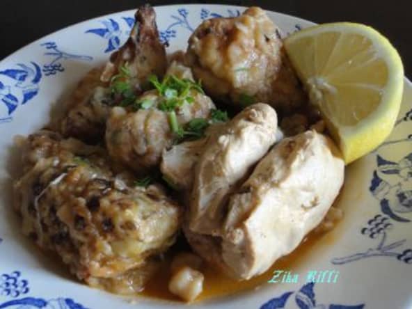 Beignets de chou fleur frits sauce blanche 