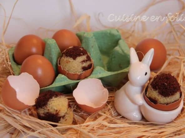 Oeufs marbrés surprise