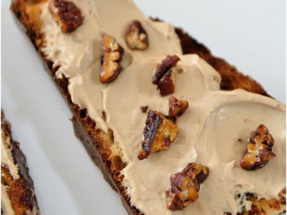 Brioche toastée mascarpone-café
