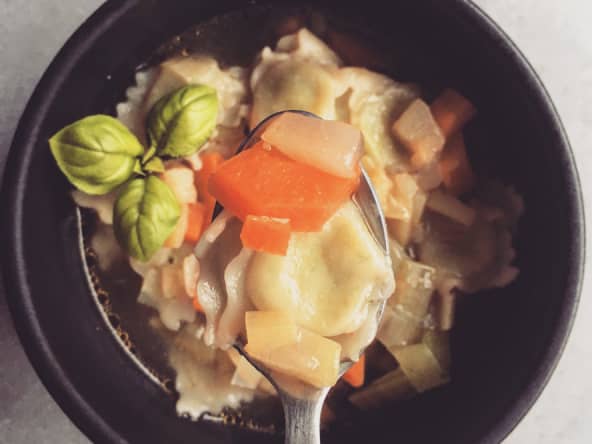 Soupe de ravioles