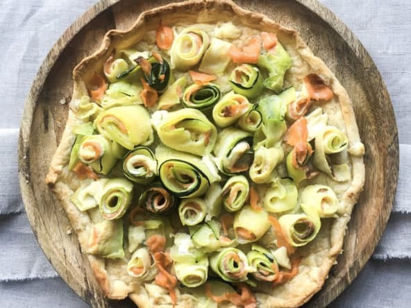 Tarte courgette saumon mascarpone