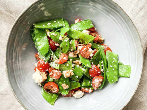 Salade de pois gourmands