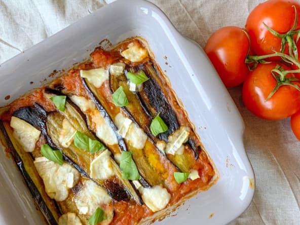 Gratin d’aubergines végétarien