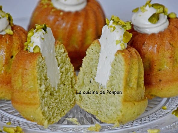 Muffin fondant à la pistache