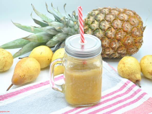 Smoothie onctueux ananas poires