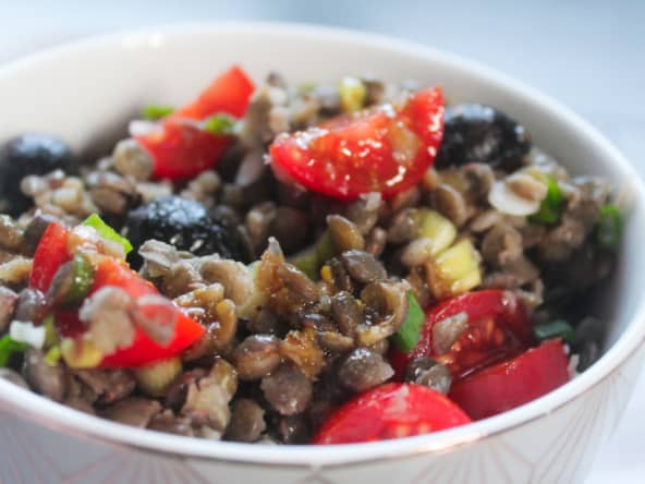 Salade de lentilles fraîche et originale