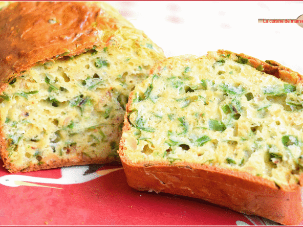 Cake gourmand à l'ail des ours... on aime ça et on en profite ! 