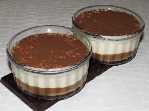 Mousse au chocolat façon tiramisu