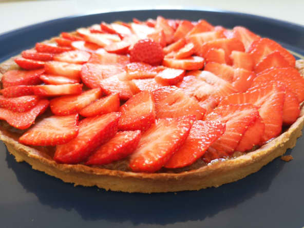 Tarte fraise rhubarbe