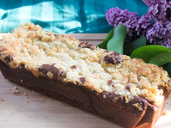 Crumbcake chocolat et poire sans gluten