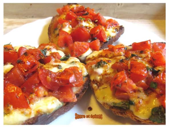 Tartines à la caprese la tartine à l'italienne