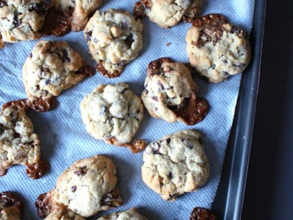 Cookies chocolat- caramel aux noix de pécan