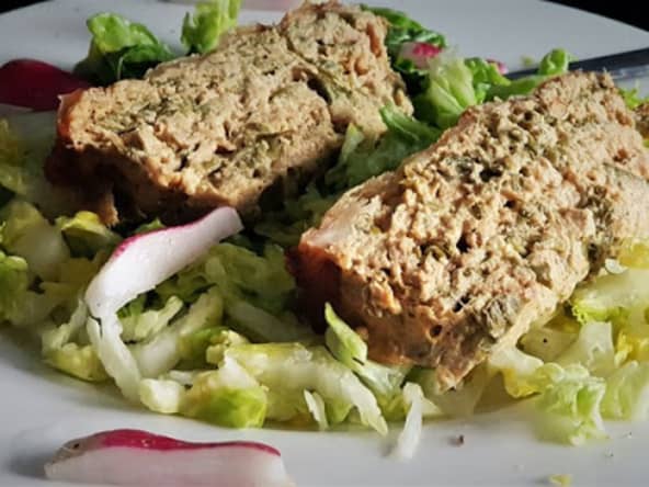 Cake/Quiche aux fanes de radis, thon et fromage