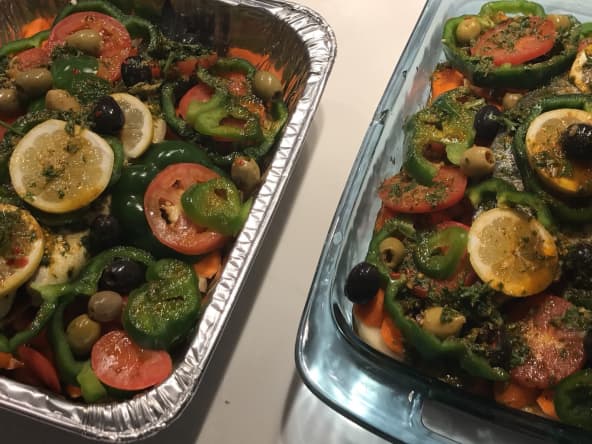 Poisson au Four à la Marocaine