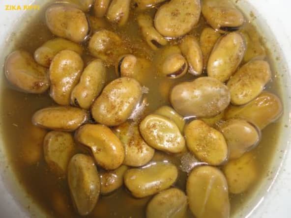 Melah we bnine, soupe bônoise de fèves à l'ail et au cumin