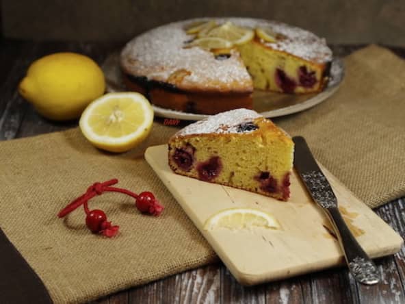 Moelleux cerises citron et ricotta