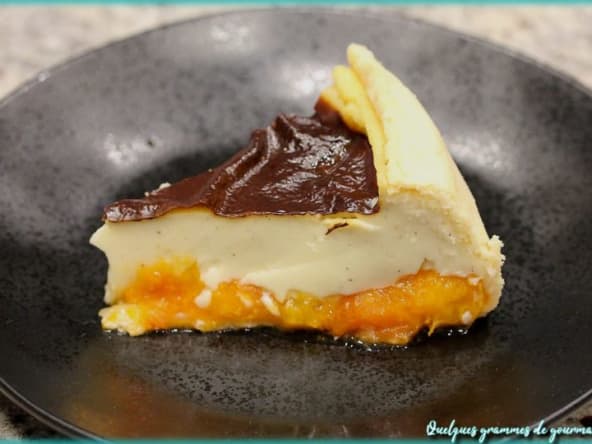 Flan pâtissier fruité aux abricots