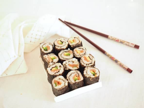 Maki classique au saumon fumé