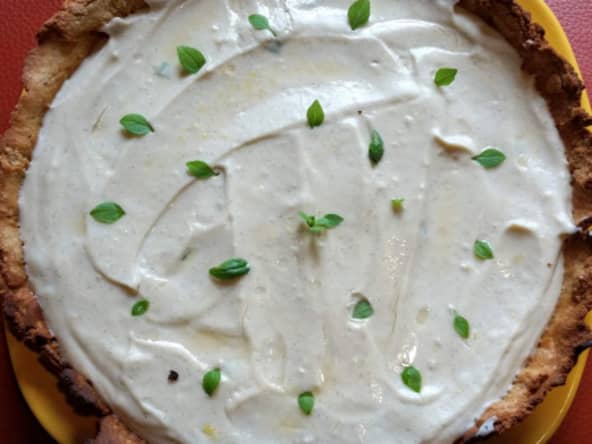 Tarte estivale citron basilic