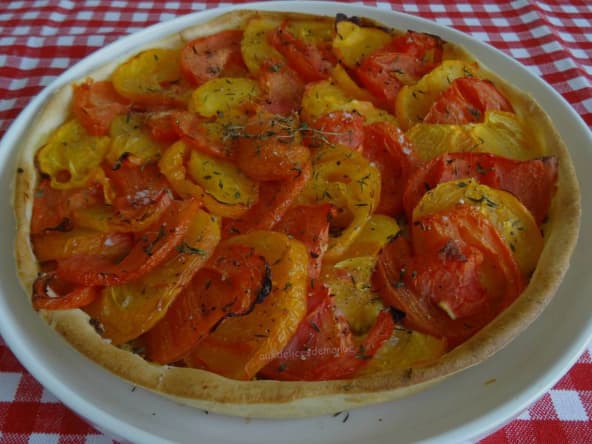 Tarte aux tomates et moutarde à l'ancienne