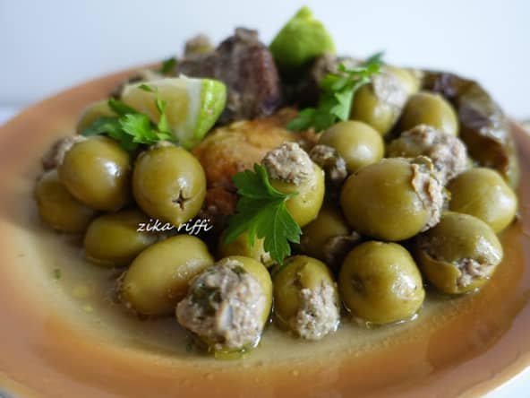 Olives farcies ou zaitounes mahchi