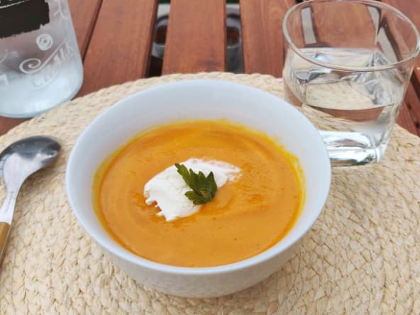 Potage de carotte coco