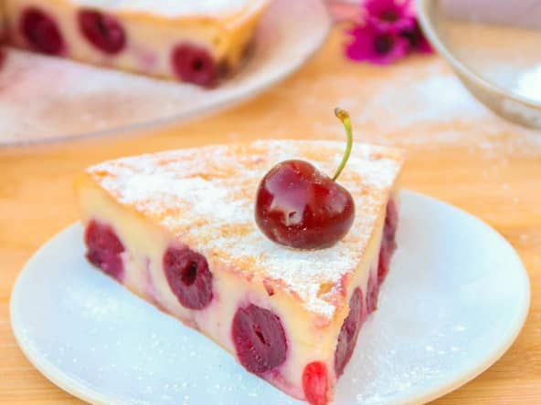 Clafoutis aux cerises vegan facile, rapide et délicieux