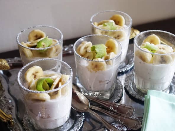 MOUSSE BANANES FROMAGE BLANC ET CITRON VERT BIO