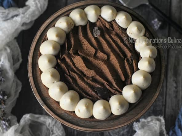 Tarte au chocolat et sa ganache au caramel beurre salé d'après une recette de Alain Ducasse