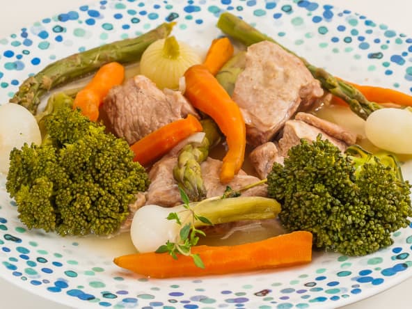 Blanquette de veau aux légumes printaniers