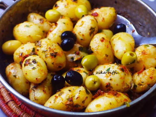 Batata torchi ou mcharmla, des pommes de terre à la charmoula