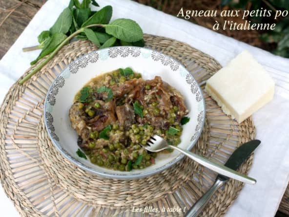 Agneau aux petits pois à l’italienne
