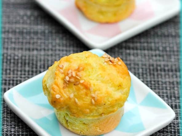 Mini muffins avocat chèvre pour l'apéritif