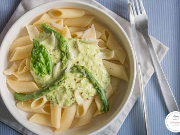 Pesto végétarien d'asperges vertes